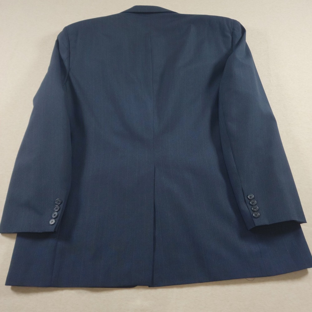 Vintage Mens 48R Navy Blue Blazer Jacket USA Made Talbot Jaimes Suit Coat - Picture 2 of 11